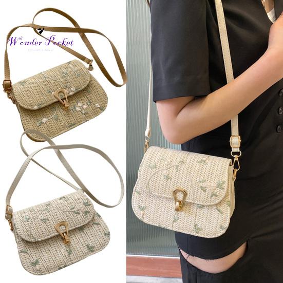 

Стильная женская соломенная сумка с металлической пряжкой, портативный подарок