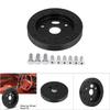 Aluminum Black 0.5 Inch 6 Hole Car Steering Wheel Hub Adapter Boss Kit