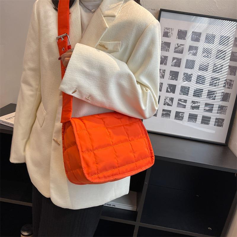 Women's Bag Minimalist Bag Plaid Tote Bag Crossbody Bag Solid Color Casual Bag