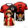 ONE PIECE Luffy Sanji Zoro Anime T-Shirt Vintage Jersey Style Men Women 3D Full Print Y2k Streetwear Harajuku Graphic Tee