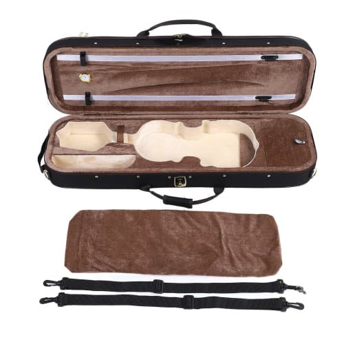4/4 Size Violin Box with Hygrometer and Hardshell Violin Storage Case