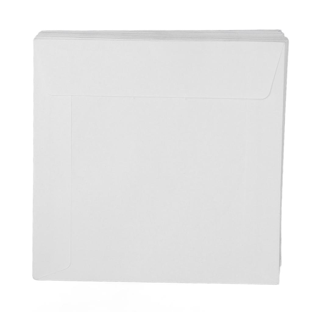 100 Pack CD DVD Sleeves Envelopes Thick Reusable Dust Proof Disc Sleeves with Flap Clear Window for 8cm Miniature Disc
