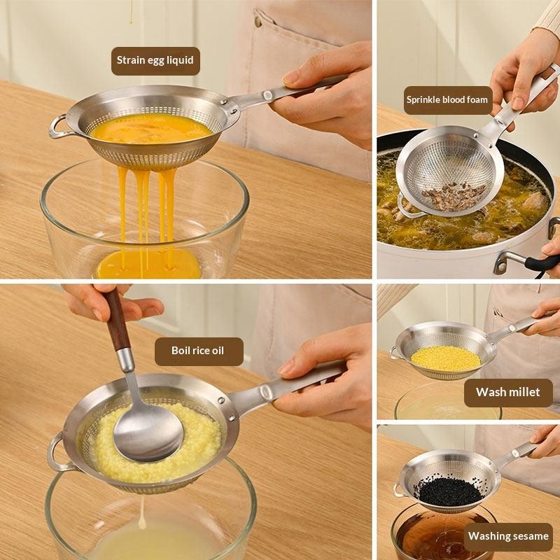 1Pcs Small Food Sifters New Stainless Steel Matcha Sifter Very Finemesh Rust-Proof Tea Strainer Easy To Clean For Kitchen