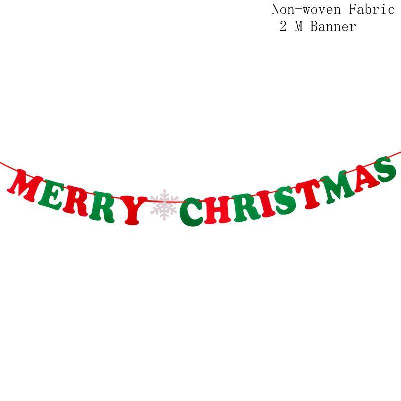 Christmas Banner 2025 Merry Christmas Decorations for Home Garland Santa Claus Navidad Natal Xmas Gift Noel Decor New Year 2025