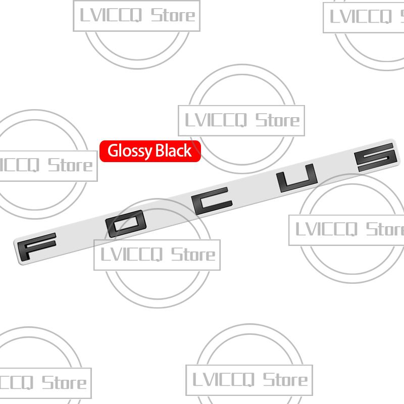 LLC3 For Ford Focus Car Emblem 3D Metal Hybrid ST Line MK2 MK3 MK4 Logo Body Decals Sticker Rear Tail Trunk Boot Letter Badge Styling