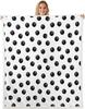Airplane Pattern Blanket Soft Fleece Throw Kids Room Decor Aviation Theme Baby Gift Home Decoration