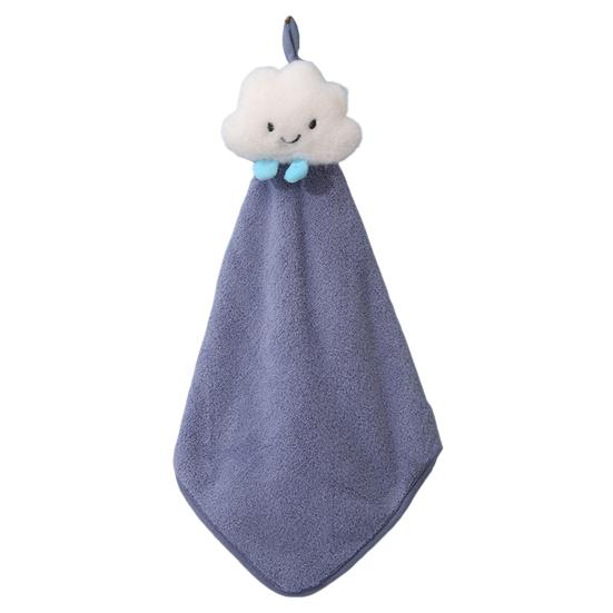 Wipe Towel Comfortable Super Absorbent Coral Fleece 3D Flower Shape Kitchen Bathroom