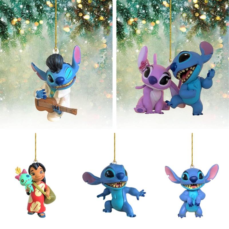 Cute Cartoon Acrylic Christmas Tree Ornament For Home And Car Decorations