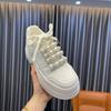 Thick Bottom Pearl Embellished Women's Sport Shoes Casual Trendy Rubber Outsole Synthetic Upper Versatile Platform Sneakers