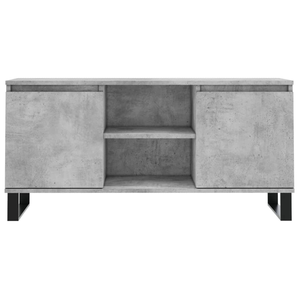 TV Stand Concrete Grey 104 x 35 x 50 cm Particleboard