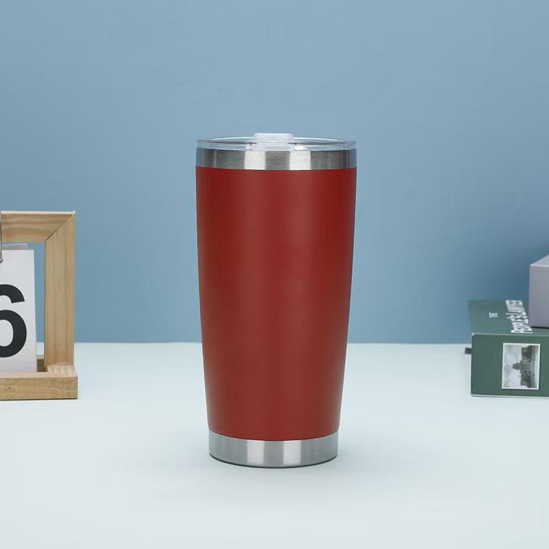 20oz Multicolor Double-Wall 304 Stainless Steel Car Thermos with Lid