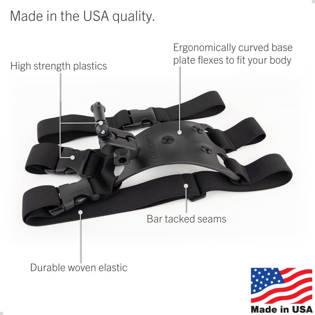 STUNTMAN 360 Shoulder, Chest, and Hip Harness for Action Cameras