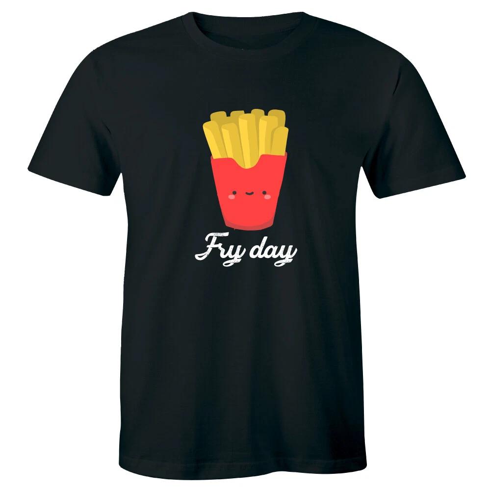 Fry Day Men s T-Shirt Funny Fast Food French Fry Weekend Shirt Friday Tee S