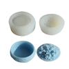 Crystal Resin Silicone Molds with Lid Birthday Rose Decorative Storage Box Mold X3UC