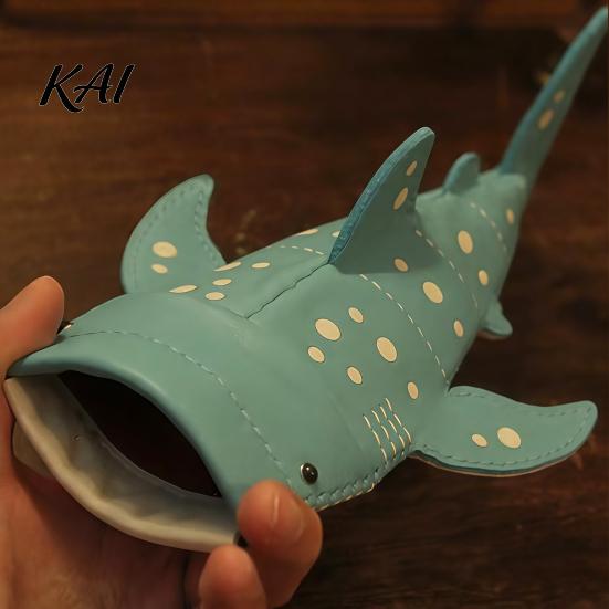 Duurzame Lensbeschermer Haaienshark Zonnebrilhoesje, Creatieve Faux Leren Etui, Brilhoesje Draagbare Brilhouders voor Kinderen Studenten,
