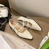 Mode Nouveaux Mocassins Rétro Mary Jane à Boucle en Cuir pour Femmes Designer Grande Taille Chaussures Décontractées pour Femmes Mode Luxe Talons Bas Talons Féminins