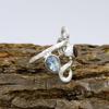 Solid 925 Sterling Silver Garnet Blue Topaz Handmade Ring, Statement Ring, Anniversary Gift, Silver Jewelry, Partywear Ring