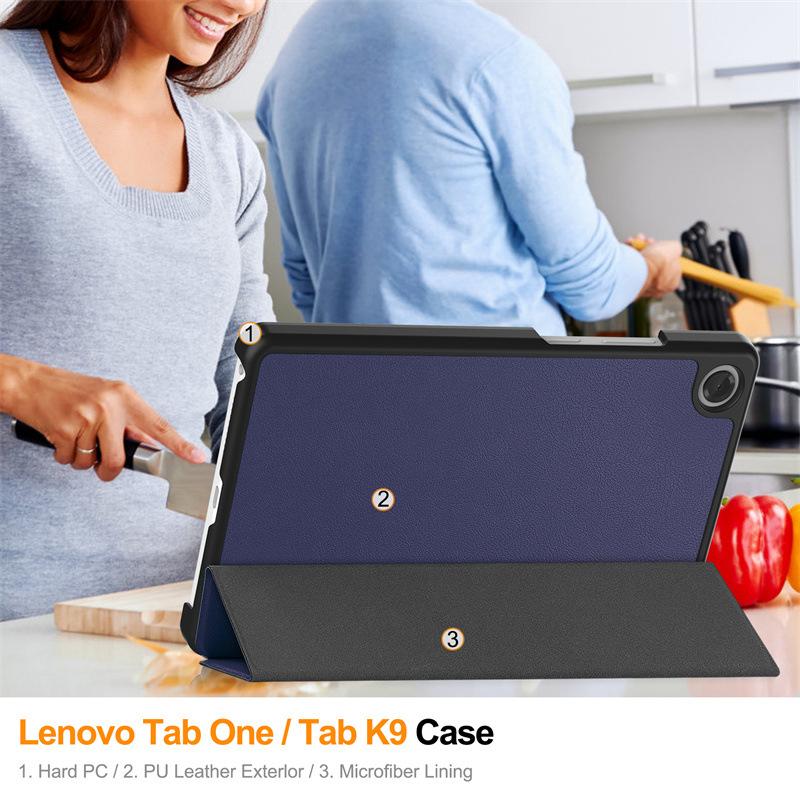 For Tab One 8.7 Inch Smart Case Tab K9 Folding Flip Stand With Auto Sleep Funda TB305XU/TB305FU 8.7" Tablet Cover