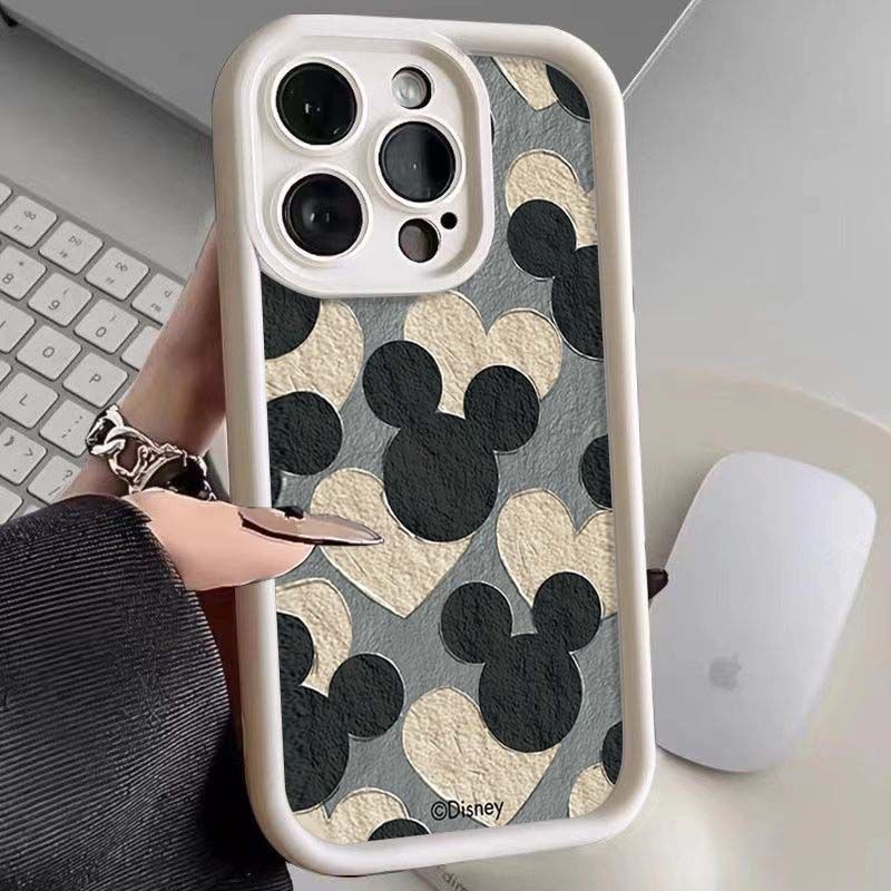 Love Mickey's avatar iPhone11Promax mobile phone case ladder is suitable for Apple 11promax all-inclusive Tianyan.
