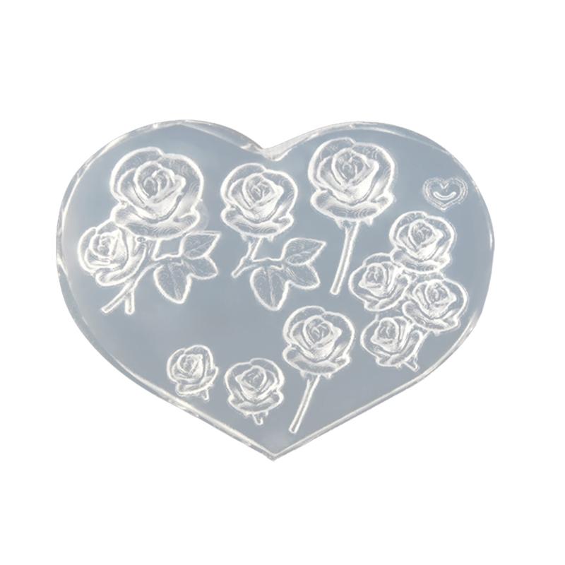 Silicone Nail Art Handicrafts Moulds DIY Nail Tools Accessories Nail Carving Molds Silicone Material for Nail Decoration
