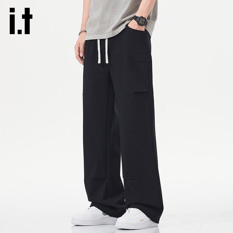 Izzue IT Men's Pure Cotton Straight-Leg Casual Pants