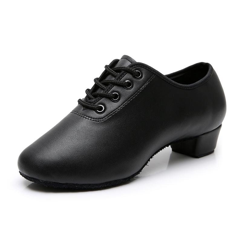 Leder-Tanzschuhe für Jungen und Herren, Performance-Wettbewerb, internationaler Standard, lateinamerikanischer Tango, Walzer, Tanzschuhe, Absatzhöhe: 3,5 cm