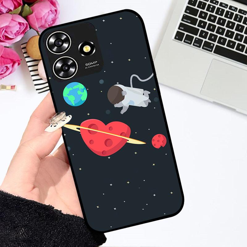 Etui Dla ZTE Blade V50 Smart Uroczy Astronauta Modne Odporne Na Wstrząsy Miękki Zderzak Dla ZTE V50 Wzór 4G Etui Dla ZTE Axon 50 Lite