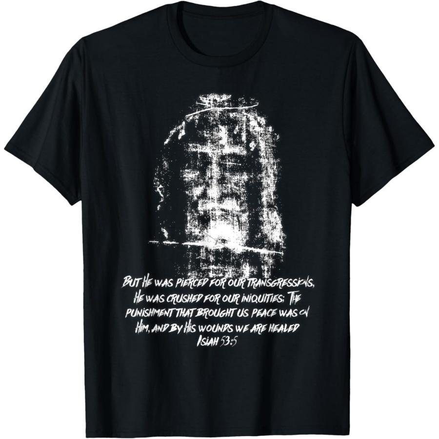 

Shroud Of Turin Face of Jesus Christ Catholic T-Shirt XXXXXL чорний
