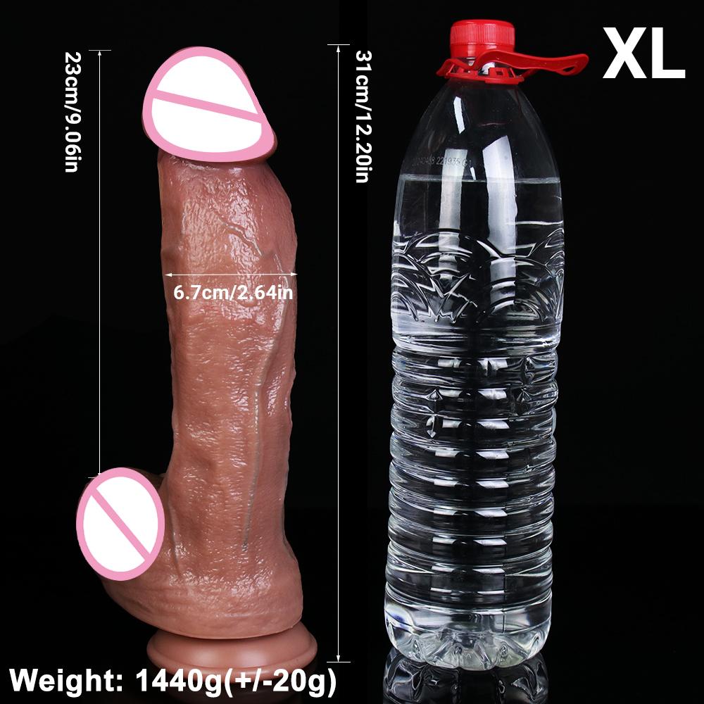 3Colors Realistic Skin Soft Big Dildo 4 Sizes Silicone Penis Woman Anal Sex Toy Vaginal Masturbation Suction Cup Small Dick