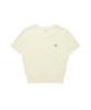 COVERNAT WOMAN Clover Heart Cable Half Knit Ivory