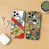 Band The S-Stone Roses Phone Case For iPhone17,16,15,14,13,12 Plus,Max Soft Silicone Black Cover