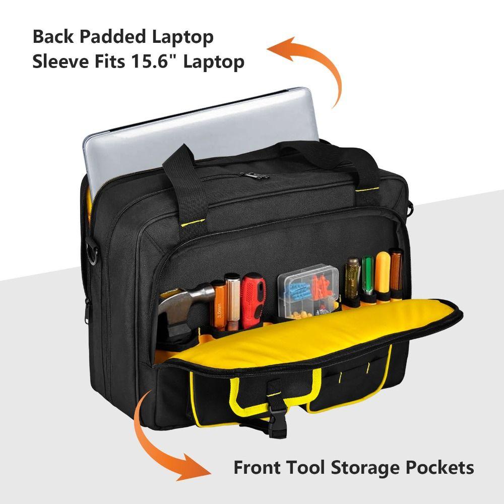 Large Capacity Tool Organizer Portable Tool Tote Bag Electrician Tool Bag  Professional Use