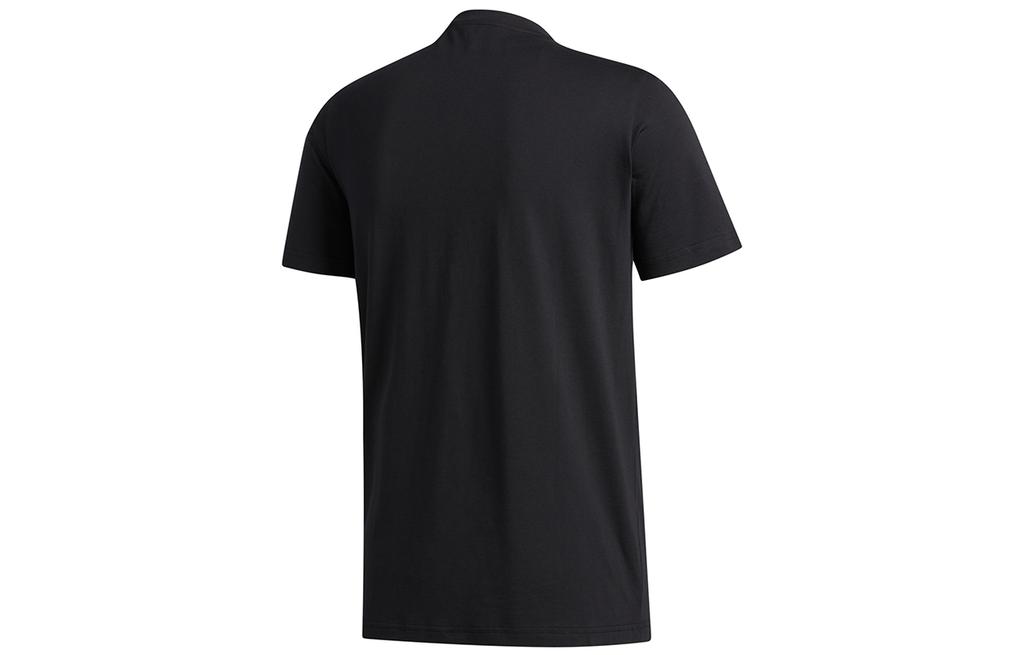 adidas T Shirts Men's Black Crew Neck Moderate Straight Fit GE4126