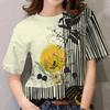 Women's Flower Pattern T-shirt Women's Clothing Rainbow T-shirt Printed T-shirt