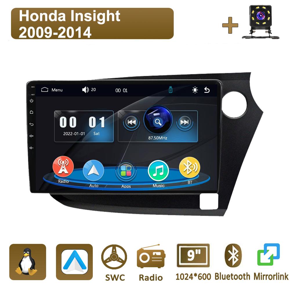 Icreative Car Radio Multimedia MP5 Player Head Unit Stereo BT For Honda Insight 2009-2014