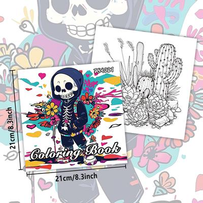 Teenagers Coloring Book, 30 Different Patterns, 8.3x 8.3 Inches 100gsm Thick Paper, Suitable for Emotional Relief, Holiday Gifts