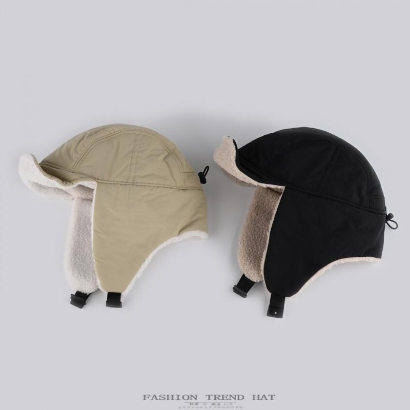 Unisex Winter Warm Fleece Lined Pilot Hat With Ear Protection Outdoor Cycling Cold Weather Use