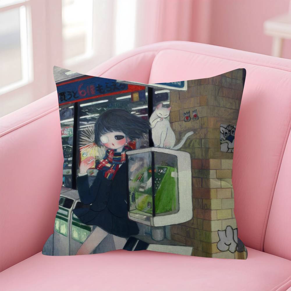 Art Aya Takano Girl Pillow Anime Pillow Sofa Bed Head Pillow Cover Cushion Cover Fashion