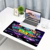 Geometry Dash Print Mouse Pad, Anti‑Slip Desktop Keyboard Mat, for PC Laptop Gaming Working Daily Use, Cool Festival Surprise Gift