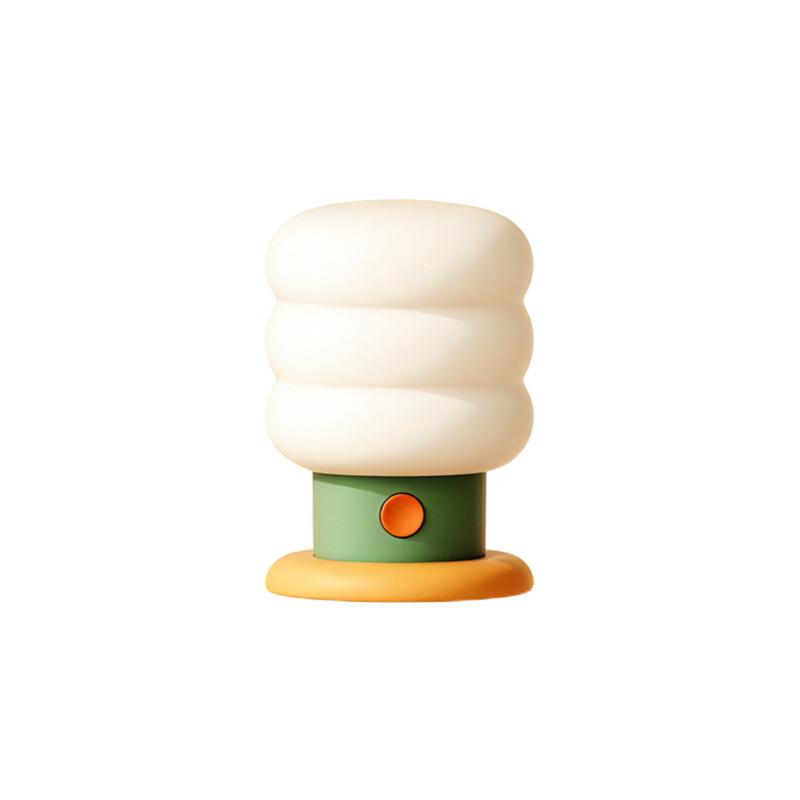 

Ambient Retro Cream Vintage Night Light Table Lamp Bedroom Creative 2025 Romantic Bedside Lamp Soft Glow Decorative Lighting зелений