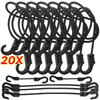 32cm Cycling Luggage Binding Ropes Camping Accessories Strechable Bungee Cord Elastic Rubber Rope 20-1pcs with Hook Versatile