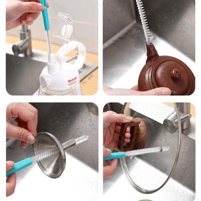 Nylon Tube Spiral Brushes Straw Set Drinking Straws Cleaning Brushes Clean Tools