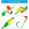 5Pcs Catfishing Equipment Catfishing Float Rigs Catfishing Rattle Floater Tackle Rig 6/0 8/0 10/0 Circle Hook