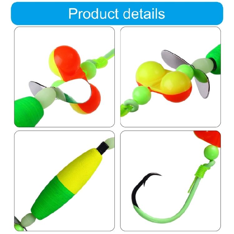 5Pcs Catfishing Equipment Catfishing Float Rigs Catfishing Rattle Floater Tackle Rig 6/0 8/0 10/0 Circle Hook