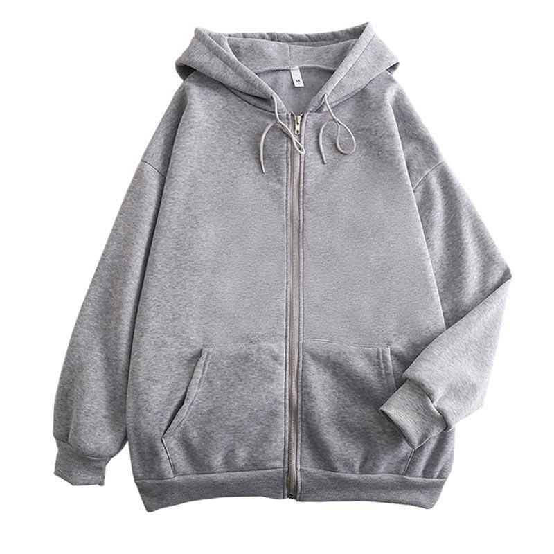 Veste à capuche zippée chaude décontractée pour femme, style européen et américain, 2024