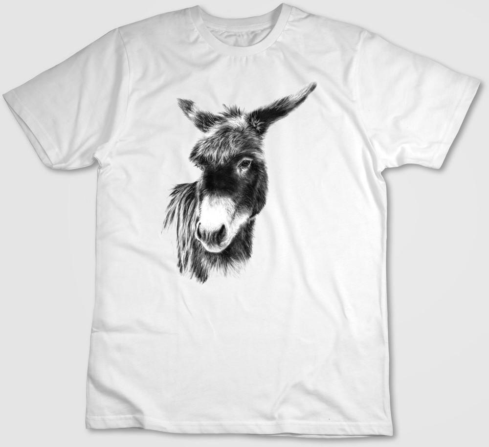 

Hand drawn cute donkey, Short Sleeve T Shirt Men / Women G305 M