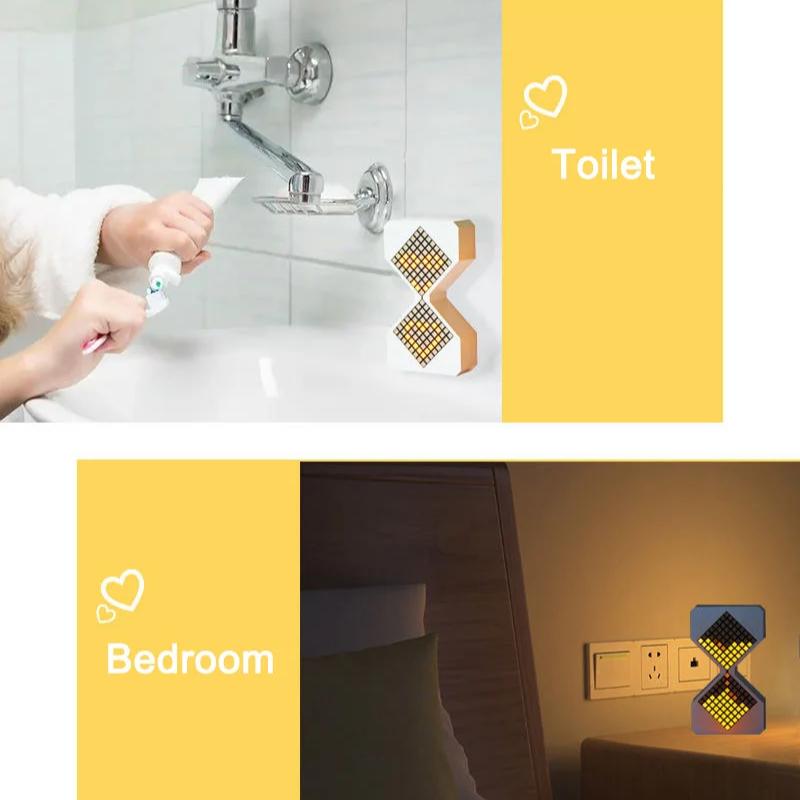 1-30 Min LED Elektronisk Timglas Lysande Timglas Gravitationsinduktionstimer Sandklocka Cyberstil Heminredning Dekompressionsleksaker