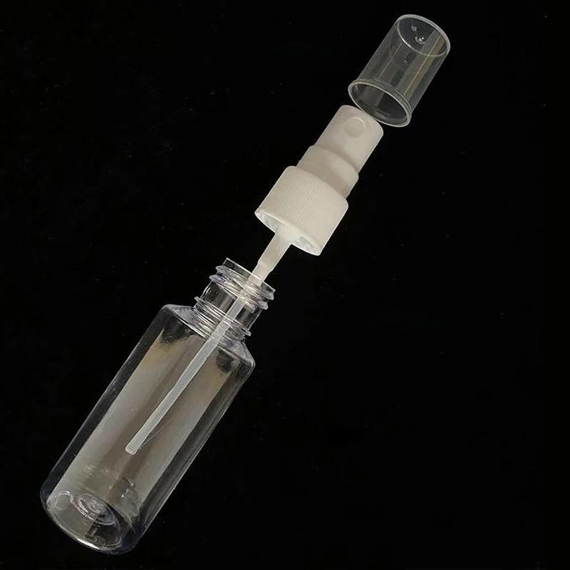 WTEMPO Botellas de Spray Mini Transparentes Festivas Navideñas Botellas Decorativas para el Hogar Kit Botellas de Spray de Viaje Plástico Transparente Vacío Reutilizable