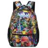 School Season Digital Printing Backpack Student Bag Large Capacity Children'S Messenger Bag Lunch Bag