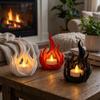 3D Printed Candlestick Rack Dark Style Artificial Flame LED Tealight Tray  Desktop Display
